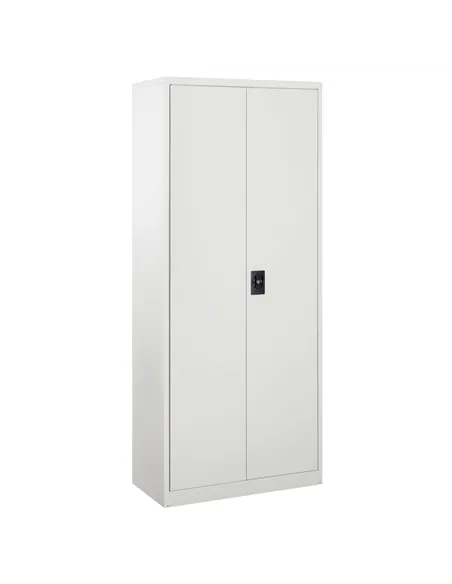 Vinsetto Cool Rolled Steel Tall Office Lockable Filing Cabinet 2 Doors 4 Internal Adjustable Shelves Bookcase Cabinet Storage Un