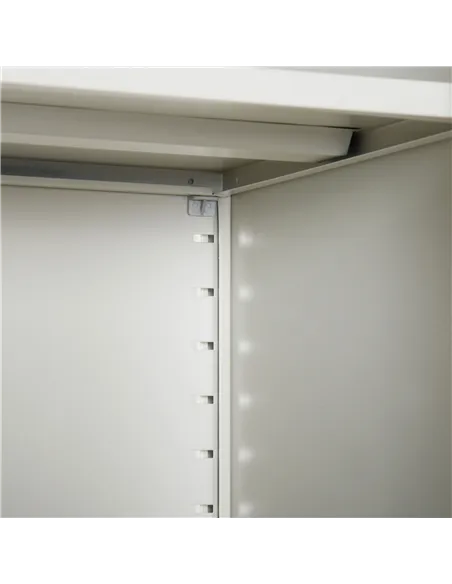 Vinsetto Cool Rolled Steel Tall Office Lockable Filing Cabinet 2 Doors 4 Internal Adjustable Shelves Bookcase Cabinet Storage Un