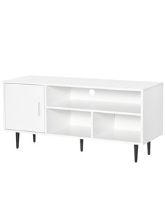 HOMCOM TV Stand Cabinet for TVs up to 60 Inches - White