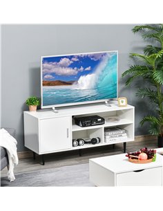 HOMCOM TV Stand Cabinet for TVs up to 60 Inches - White 2