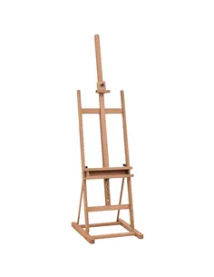 Vinsetto Wooden Easel Stand H-Frame Artist Easel with 171-230cm Adjustable Height and 0-80° Working Angles Beech Wood Art Easel 