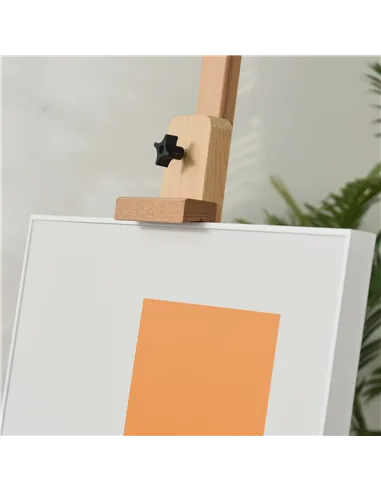 Vinsetto Wooden Easel Stand H-Frame Artist Easel with 171-230cm Adjustable Height and 0-80° Working Angles Beech Wood Art Easel 