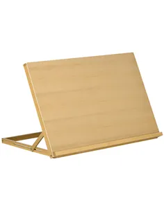 Vinsetto Desktop Table A2 Easel Craft Workstation, Adjustable Beechwood Table Top Easel, Portable Folding Artist Drawing & Sketc