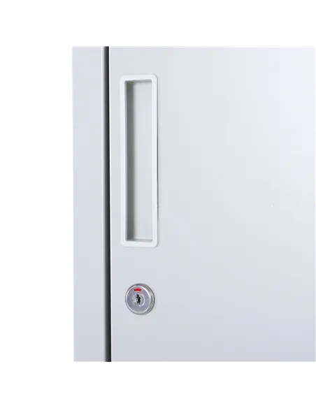 Vinsetto Locker Cabinet Storage Cold Rolled Steel w/ Shelves Vertical Cupboard Grey 38 x 46 x 180 cm