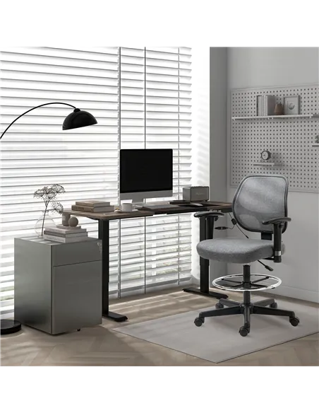 Vinsetto 72-116cm Adjustable Electric Standing Desk, with LED Display - Black
