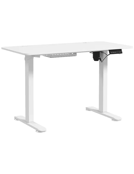 Vinsetto 72-116cm Adjustable Electric Standing Desk, 120 x 60cm Tabletop - White