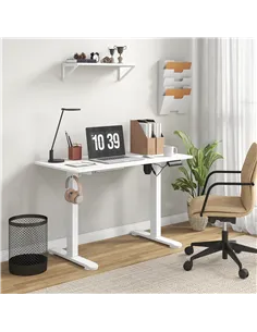 Vinsetto 72-116cm Adjustable Electric Standing Desk, 120 x 60cm Tabletop - White 2