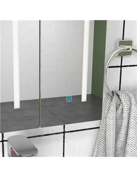 kleankin Bathroom Mirror Cabinet with Light, Bathroom Storage Cupboard with USB Charge, Adjustable Shelf, 90x15x70cm, White