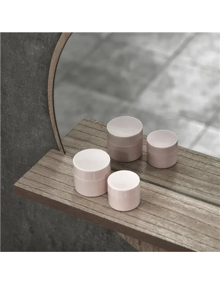 kleankin 45cm Round Home Mirror, with Shelf - Grey Wood-Effect
