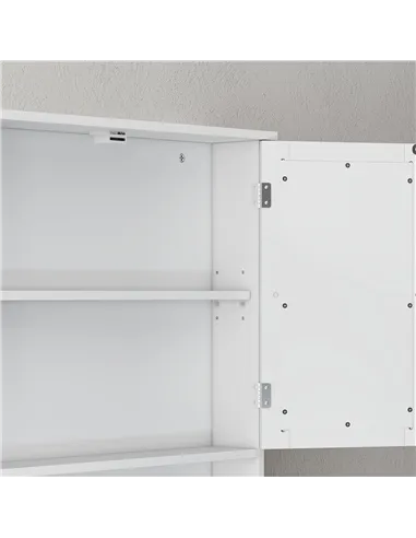 kleankin Bathroom Wall Storage Cabinet - White