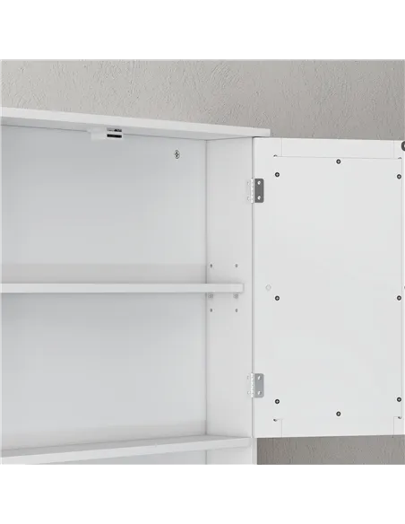 kleankin Bathroom Wall Storage Cabinet - White
