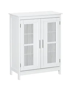 kleankin Modern Bathroom Floor Cabinet - White