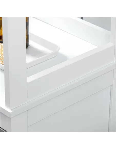kleankin Tall Bathroom Cabinet Free Standing Slimline Cupboard Tallboy Unit Storage Organiser for Bathroom, Living Room, Kitchen