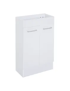 kleankin Under Sink Bathroom Vanity Unit Ceramic Basin Sink Cloakroom Storage Cabinet Home Furniture