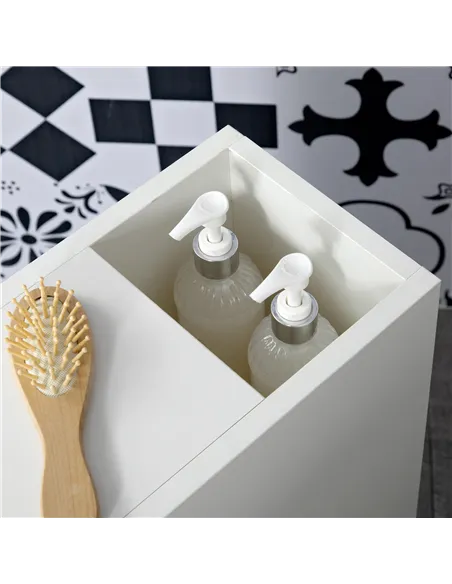 kleankin Slimline Bathroom Storage Cabinet - White