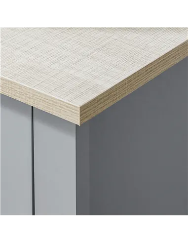 kleankin Under Sink Cabinet, Bathroom Vanity Unit, Pedestal Under Sink Design, Storage Cupboard with Adjustable Shelf, Grey