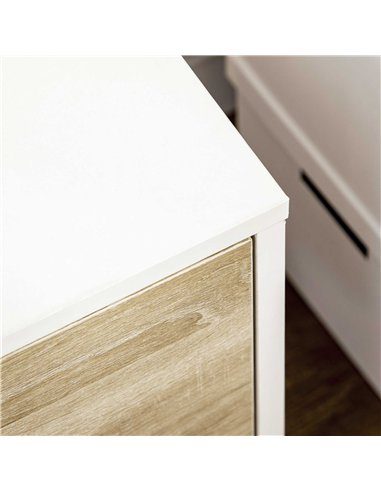 HOMCOM TV Unit Cabinet for TVs up to 50 Inches, TV Stand with Storage Cabinets and Drawer for Living Room and Bedroom, Natural