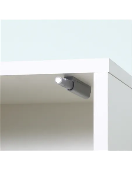 kleankin Tall Bathroom Cabinet with Mirror and Adjustable Shelf - White