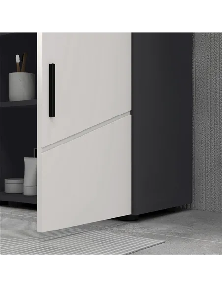 kleankin Under Sink Bathroom Cabinet, Bathroom Vanity Unit, Basin Storage Cupboard with Double Doors and Shelf, 10W x 20Dcm "U" 