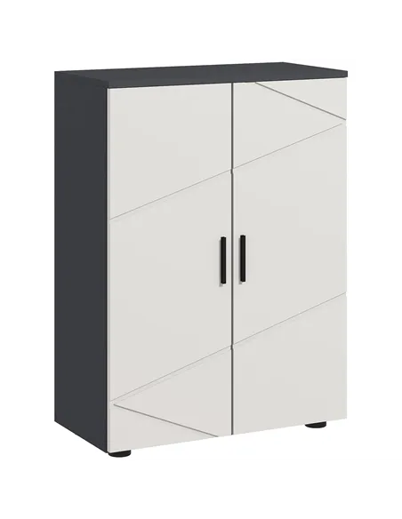 kleankin Small Bathroom Cabinet, Bathroom Storage Cabinet with 2-Doors Cupboard, 2 Adjustable Shelves and Soft Close Mechanism, 