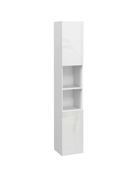 kleankin Multi-Storage Slim Bathroom Cabinet - High Gloss White