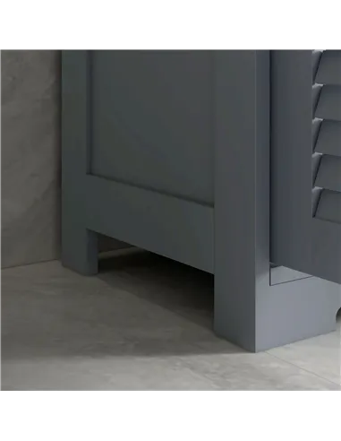 kleankin Three-Part Bathroom Storage Unit, with Shelf, Drawers & Cupboard - Grey