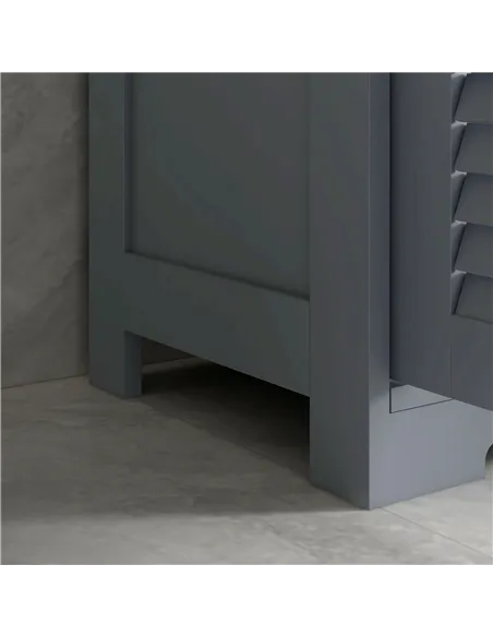 kleankin Three-Part Bathroom Storage Unit, with Shelf, Drawers & Cupboard - Grey