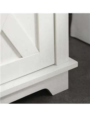 kleankin 2 Piece Bathroom Furniture Set, Tall Bathroom Cabinet with Adjustable Shelves, Under Sink Cabinet with Cupboard and Ope