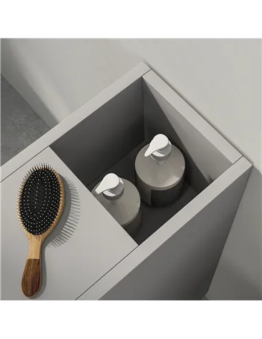 kleankin Slimline Bathroom Storage Cabinet - Grey