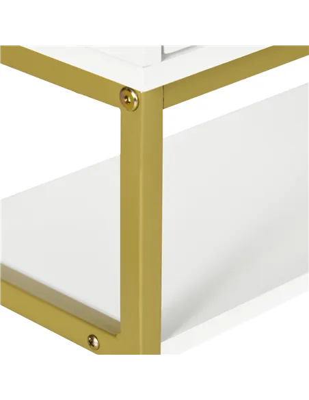 kleankin Bathroom Wall Cabinet, Over Toilet Storage Cabinet with Door and Storage Shelves for Hallway, Living Room, White