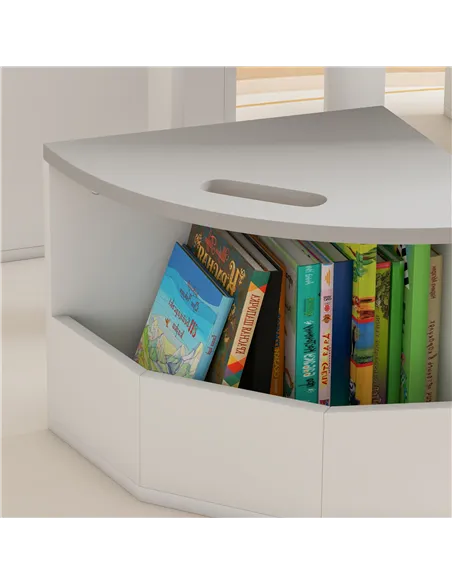 AIYAPLAY Five-Piece Kids Table and Chairs Set with Storage, for Ages 3-8 Years, Grey