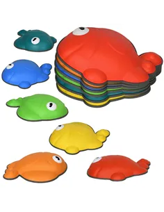 AIYAPLAY 6 Pcs Balance Stepping Stones Kids for Sensory with Non-slip Edge, Stackable Outdoor Indoor Obstacle Course