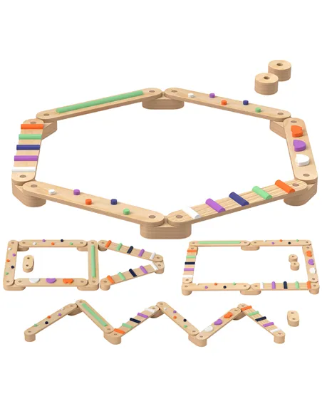 AIYAPLAY Wooden Balance Beam for Kids, Balance, Coordination, Agility