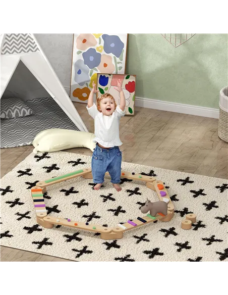 AIYAPLAY Wooden Balance Beam for Kids, Balance, Coordination, Agility