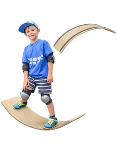 AIYAPLAY Wooden Balance Board for Children 3-8 Years Old, Natural Tone