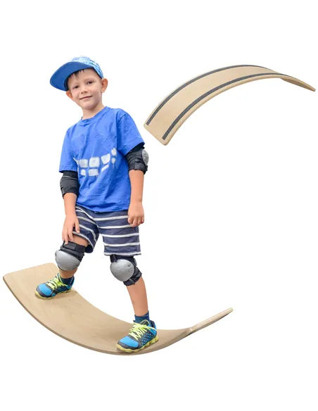 AIYAPLAY Wooden Balance Board for Children 3-8 Years Old, Natural Tone