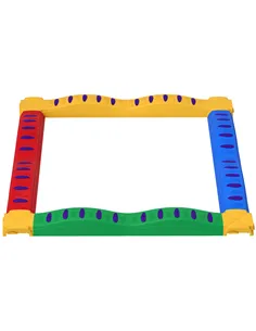 AIYAPLAY 12-Piece Kids Balance Beam Stepping Stones, with Non-Slip Foot Pads, Multicoloured