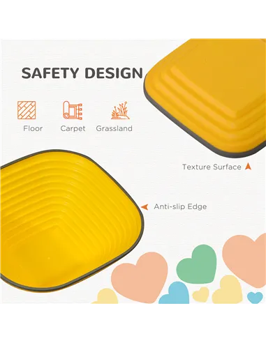 AIYAPLAY Balance Stepping Stones for Kids, 11-Piece Non-Slip Stackable River Stones, Obstacle Courses for Balance and Motor Skil