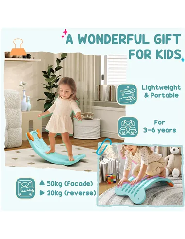 AIYAPLAY Balance Board for Kids Balance Training & Sensory Play, Light Blue