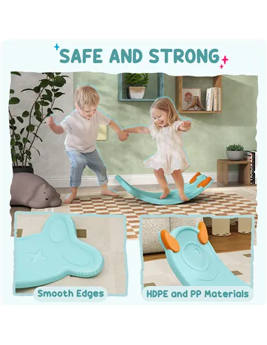 AIYAPLAY Balance Board for Kids Balance Training & Sensory Play, Light Blue
