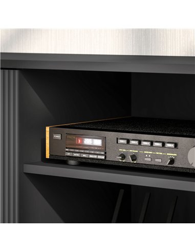 HOMCOM Modern TV Stand Cabinet for TVs up to 55", TV Unit with 2 Open Shelves and 2 Cabinets, Entertainment Centre with Cable Ma