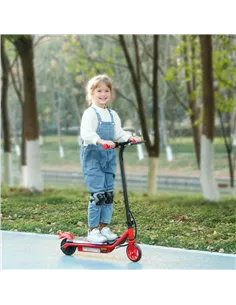 AIYAPLAY Electric Scooter for Kids Aged 6-14 Years, with Colourful Lights, Red 2