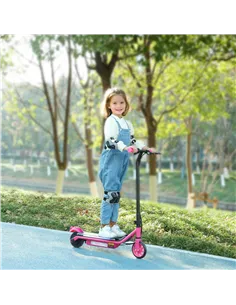 AIYAPLAY Electric Scooter for Kids Aged 6-14 Years, with Colourful Lights, Pink 2