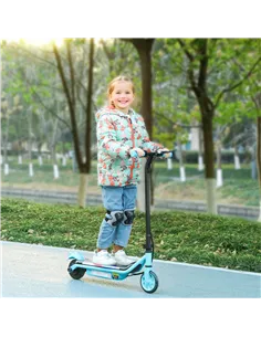 AIYAPLAY Electric Scooter for Kids Aged 6-14 Years, with Colourful Lights, Blue 2