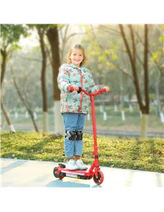AIYAPLAY Electric Scooter for Kids 6-14 Years, with Colourful Lights, Red 2
