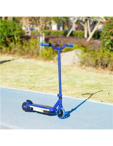 AIYAPLAY Electric Scooter for Kids 6-14 Years, with Colourful Lights, Blue