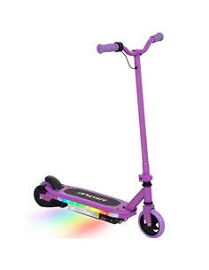 AIYAPLAY Electric Scooter for Kids 6-14 Years, with Colourful Lights, Purple
