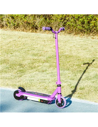 AIYAPLAY Electric Scooter for Kids 6-14 Years, with Colourful Lights, Purple