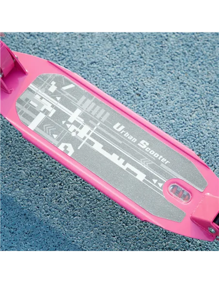 AIYAPLAY Kids Scooter with Four-Level Adjustable Handlebar, Dual Brake System, 200mm Wheels, ABEC-7 Bearings, Pink