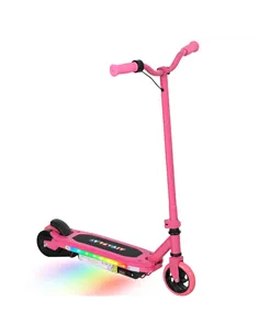 AIYAPLAY Electric Scooter for Kids 6-14 Years, with Colourful Lights, Pink